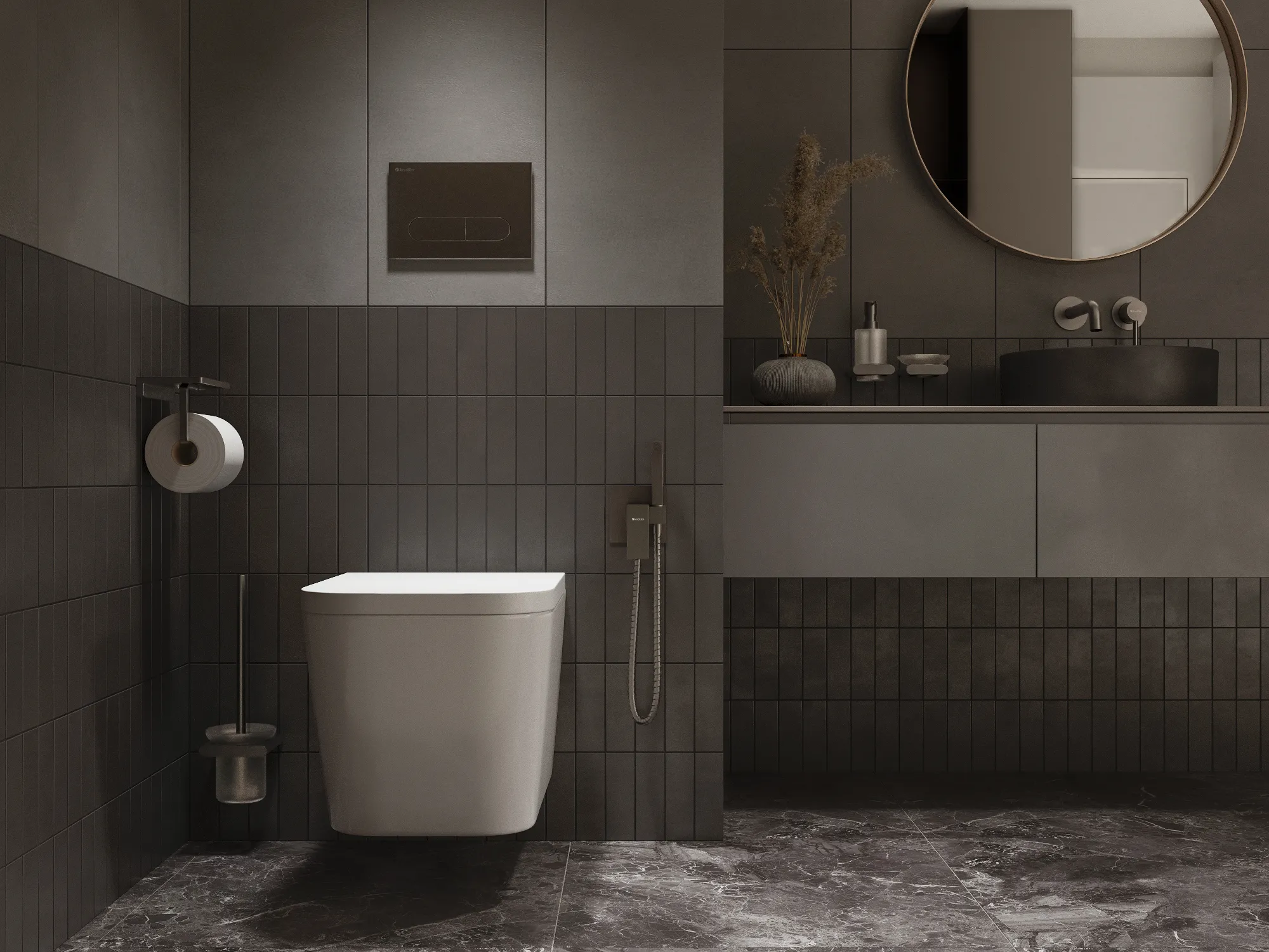 Смеситель с гигиеническим душем FHS02C1GM